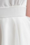 amelie robe de mariee courte sur mesure ceinture taille haute jupe en tulle robe civile