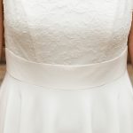 ceinture de robe de mariée demi mesure unie