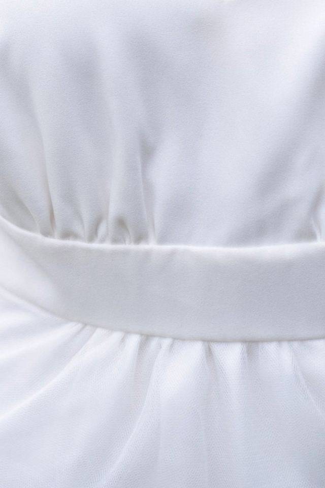 berenice robe de mariee civile sur mesure en tulle boheme taille haute ceinturee cavaillon