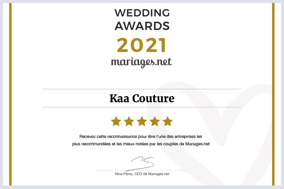 wedding awards 2021 mariages net boutique robe de mariee luberon provence avignon