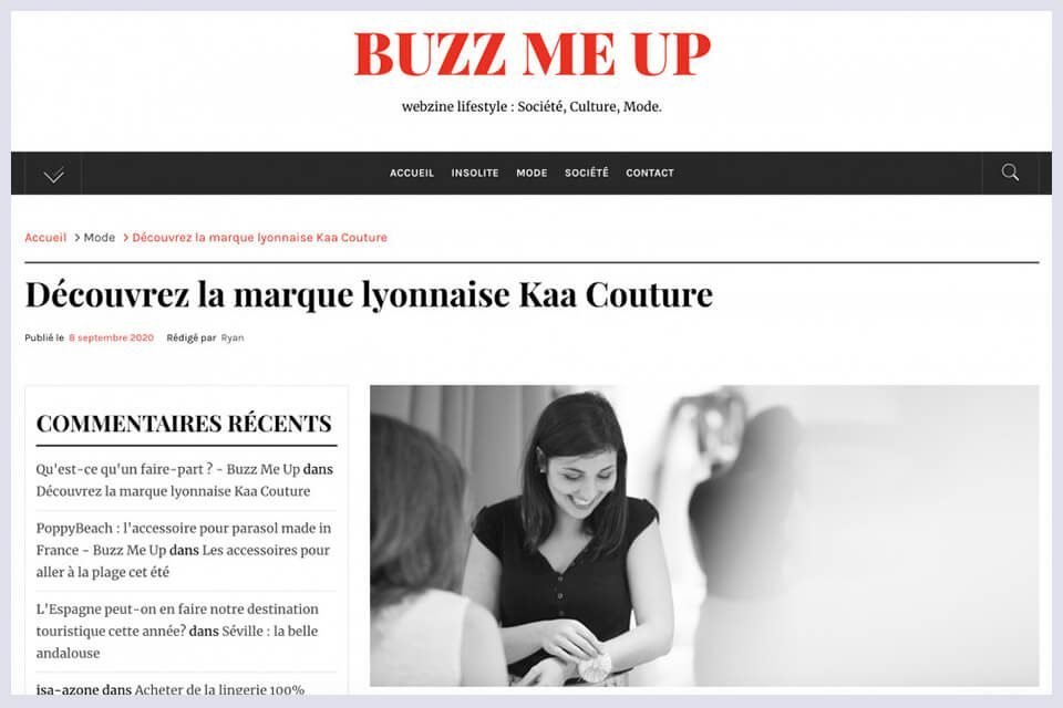 buzz me up creatrice robe de mariee sur mesure artisan francais made in france avignon paca vaucluse