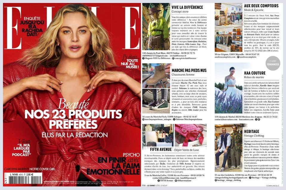 elle magazine provence creation robe de mariee boheme luberon avignon