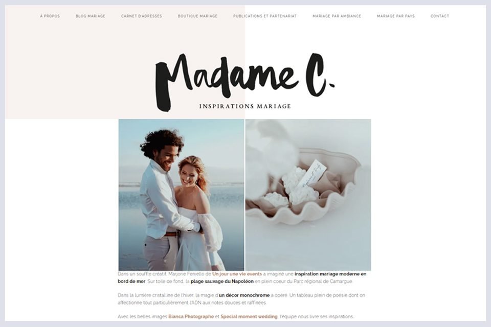 madame c mariage a la plage robe de mariee boheme manches amovibles provence