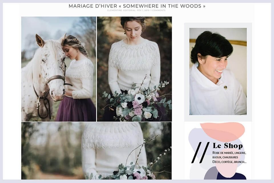 creatrice robe de mariee sur mesure pull de mariage cheval le blog de madame c vaucluse vedene saint saturnin les avignon