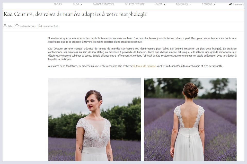 la mariee enjouee dec 2022 creatrice robe de mariee provence avignon