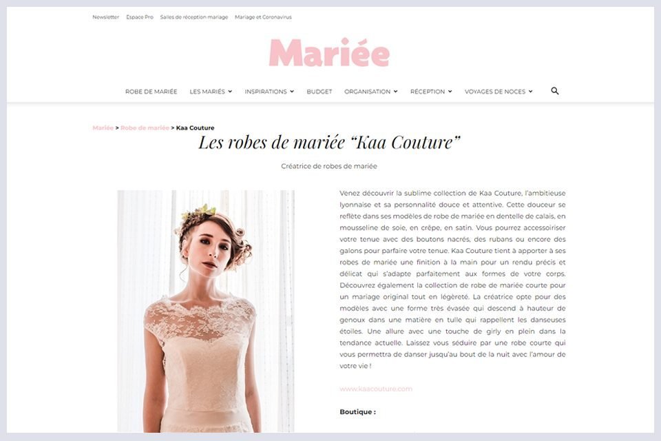 mariee.fr creatrice de robe de mariee sur mesure en dentelle avignon