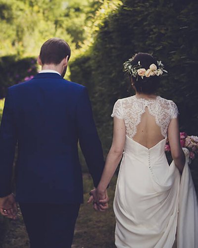 Photo de couple marié, Olivia et son mari, en 2018