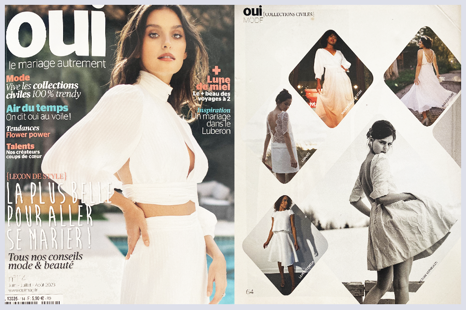 oui magazine mariage juin 2023 creatrice robe de mariee civile