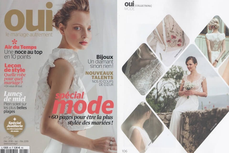 publication-presse-dans-le-oui-de-decembre-magazine-mariage-robe-de-mariee-sur-mesure-le-thor-montfavet