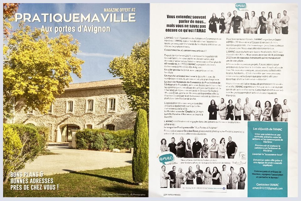 pratique ma ville morieres les avignon amac association des commercants et artisans vaucluse