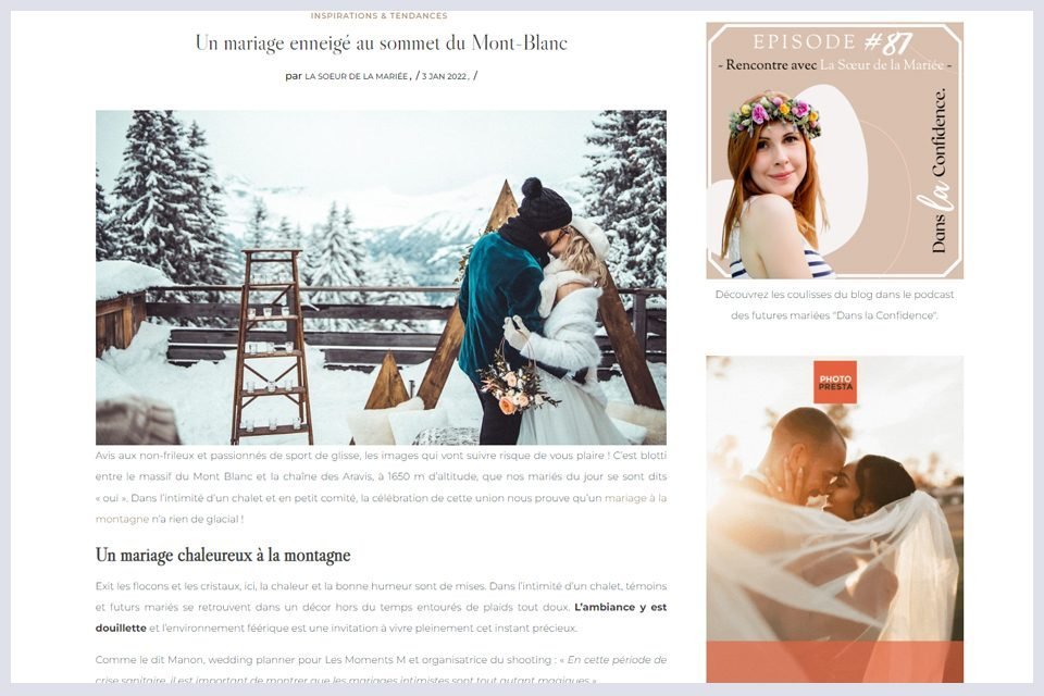 la soeur de la mariee pull de mariee a la montagne mariage cocooning veste en mohair