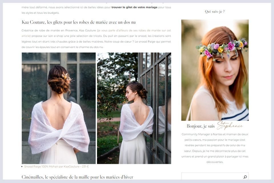 la soeur de la mariee novembre 2022 pull de mariage creatrice robes de mariee provence