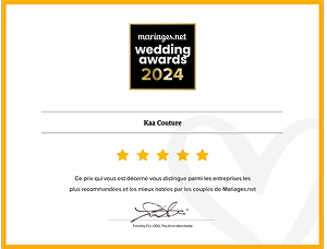 Certification Wedding Awards Kaa Couture Annee 2024