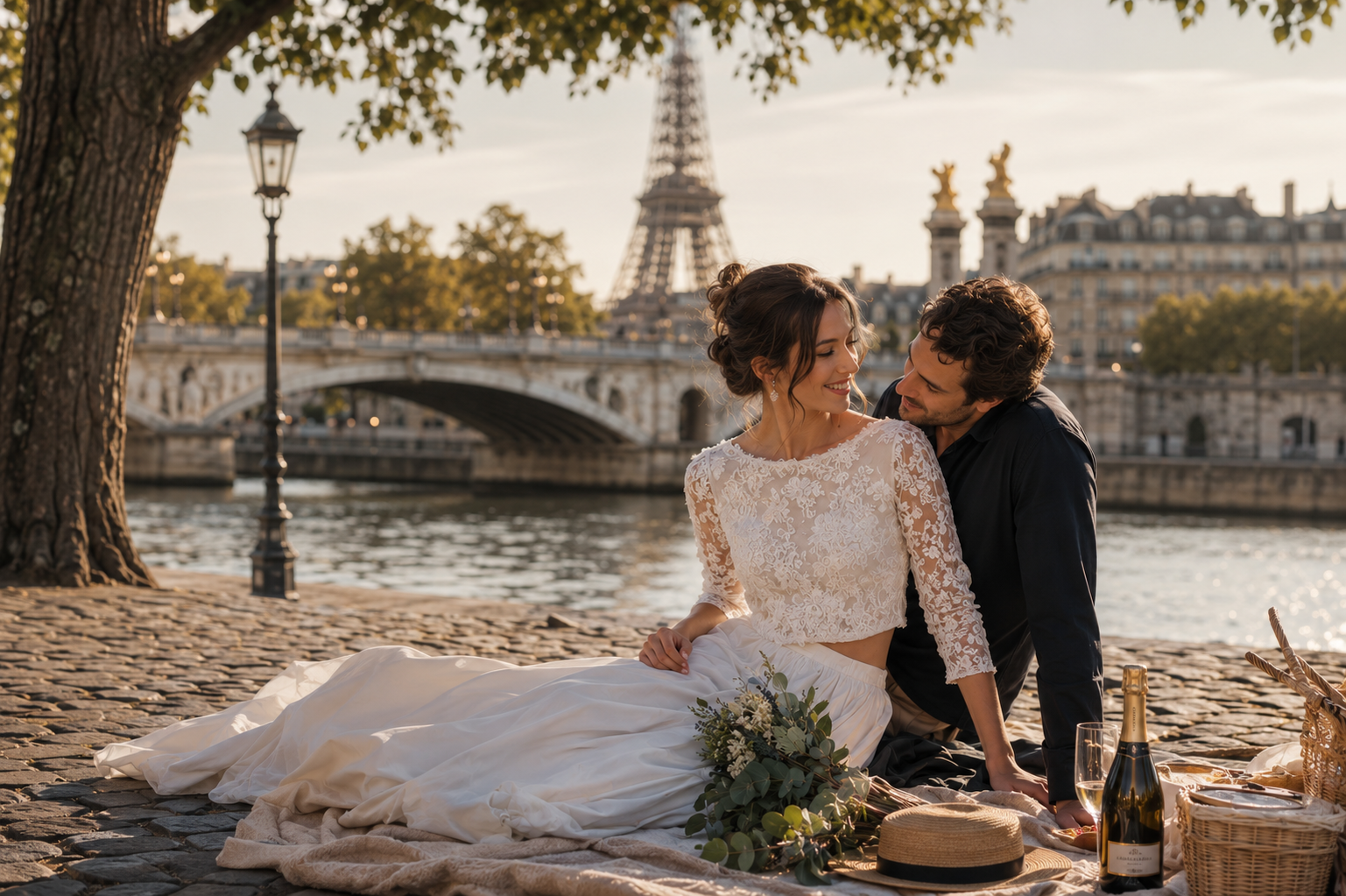 Robe de mariée fabriquée en France